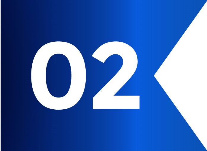 ribbon bullet points numbers from one to twelve