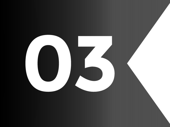 ribbon bullet points numbers from one to twelve