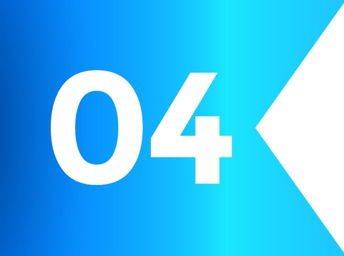 ribbon bullet points numbers from one to twelve